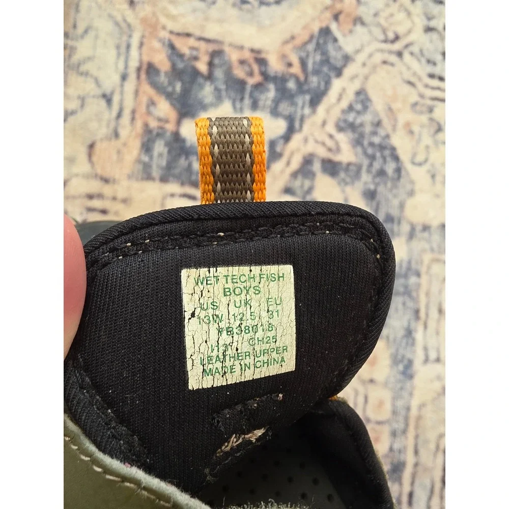 Sperry‎ Top Sider Kids Boys Size 13W Wet Tech Fisherman Oliver Green Sandal